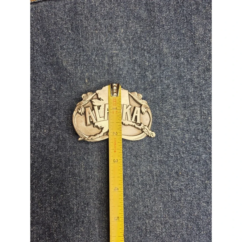 1984 Siskiyou Alaska State Belt Buckle Vintage